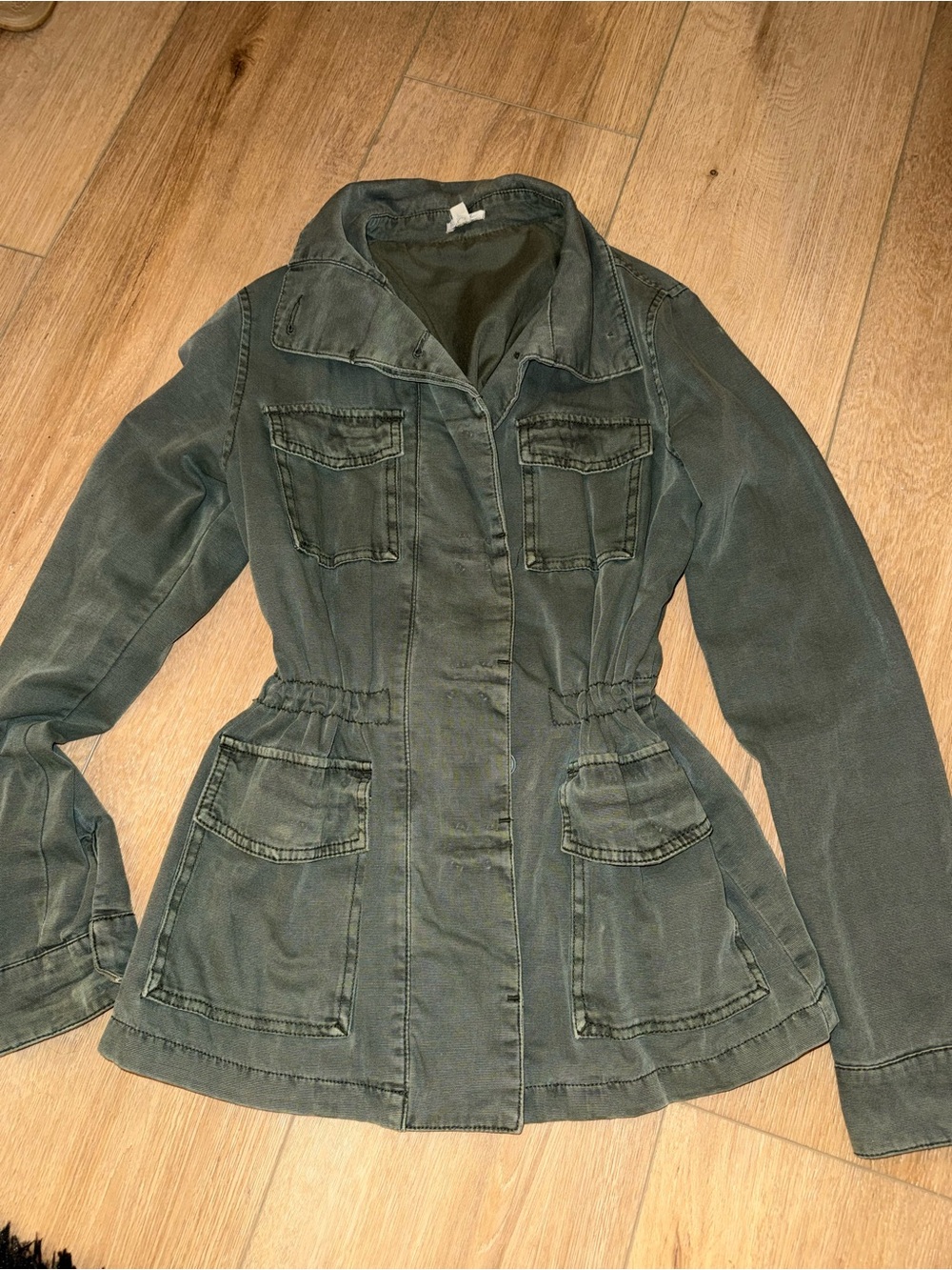 Ecote Olive Green Utility Military Jacket Size M